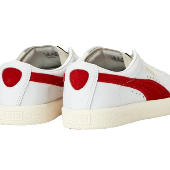 Puma Suede Vintage Basketball Shoes Sneakers White / Red - Picture 4 of 5